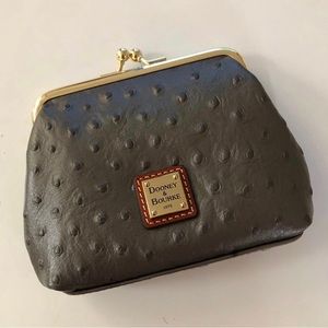 DB Large Ostrich Pewter Framed Wallet(new)